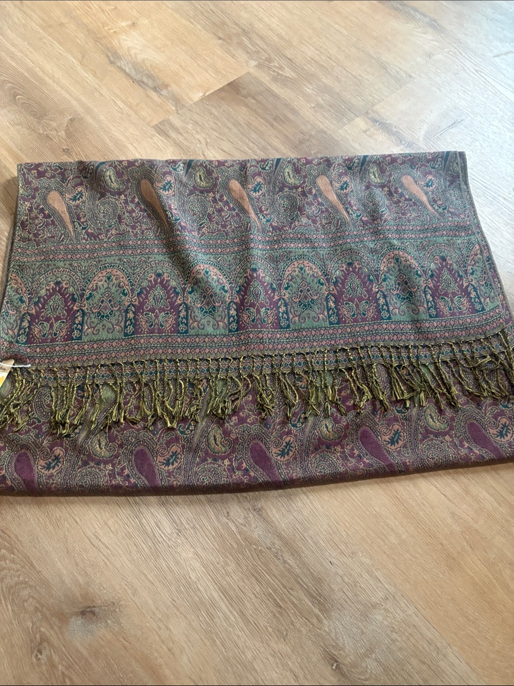 New Jerusalem Pashmina Scarf | Colorful Bohemian Shawl | Hippie Head Wrap